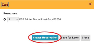 Click Create Reservation